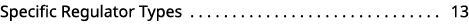 Specific Regulator Types 13 