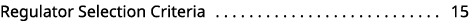 Regulator Selection Criteria 15 
