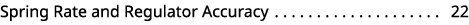 Spring Rate and Regulator Accuracy 22 