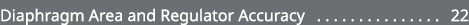 Diaphragm Area and Regulator Accuracy 22 