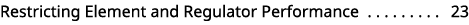 Restricting Element and Regulator Performance 23 