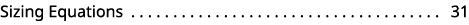 Sizing Equations 31 