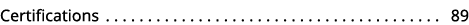 Certifications 89