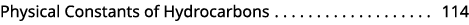 Physical Constants of Hydrocarbons 114 