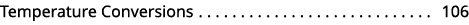 Temperature Conversions 106 