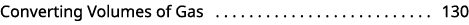 Converting Volumes of Gas 130 