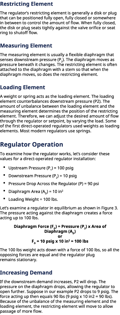 ﻿Restricting Element The regulator’s restricting element is generally a disk or plug that can be positioned fully op...