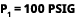 p1 = 100 psig