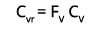 Cvr = FV CV