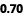 0.70