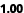 1.00