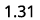 1.31 