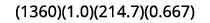 (1360)(1.0)(214.7)(0.667)