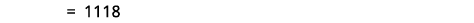  = 1118