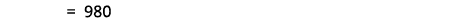  = 980