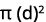 π (d)2
