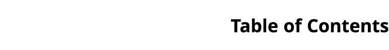 Table of Contents 