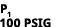 p1 100 psig