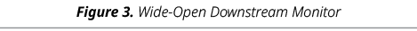Figure 3. Wide Open Downstream Monitor