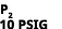 p2 10 psig