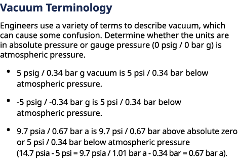 Vacuum Terminology Engineers use a variety of terms to describe vacuum, which can cause some confusion. Determine wh...